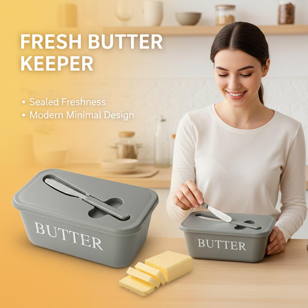 PP Butter Dish with Lid & Spre - đánh giá và giá Kitchen Gadgets Organizer